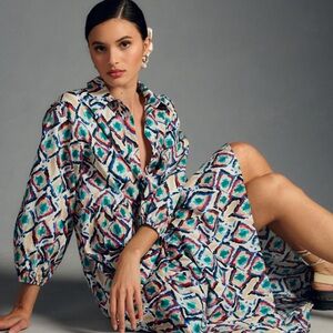 NWT Bettina Tiered Shirtdress by Maeve